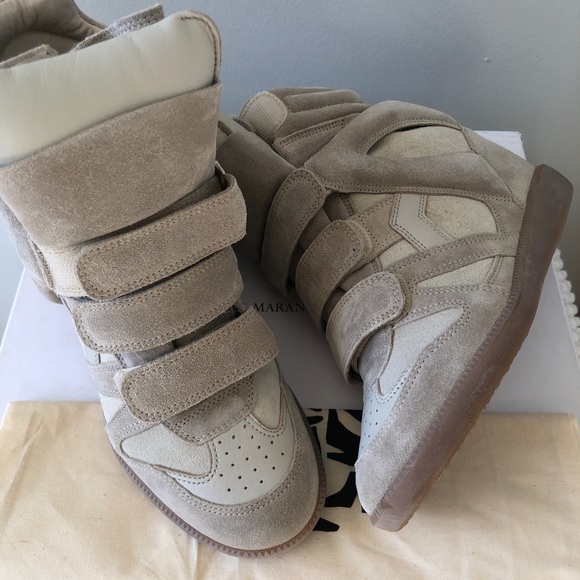 Brand new ISABEL MARANT 
bekett leather wedge sneakers - Picture 3 of 12